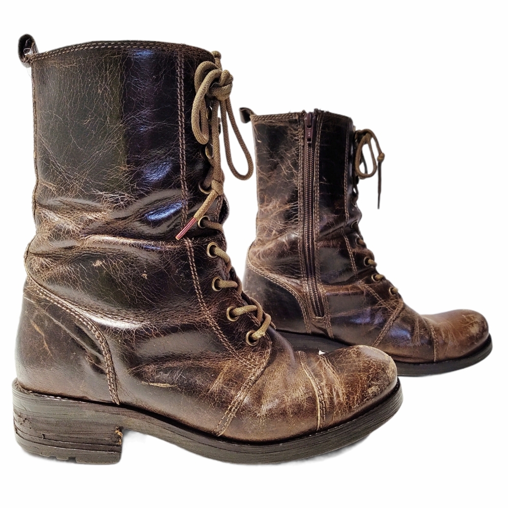 ⚡Vintage Steve Madden P- RAWKER Leather Boots⚡ - Picture 9 of 16